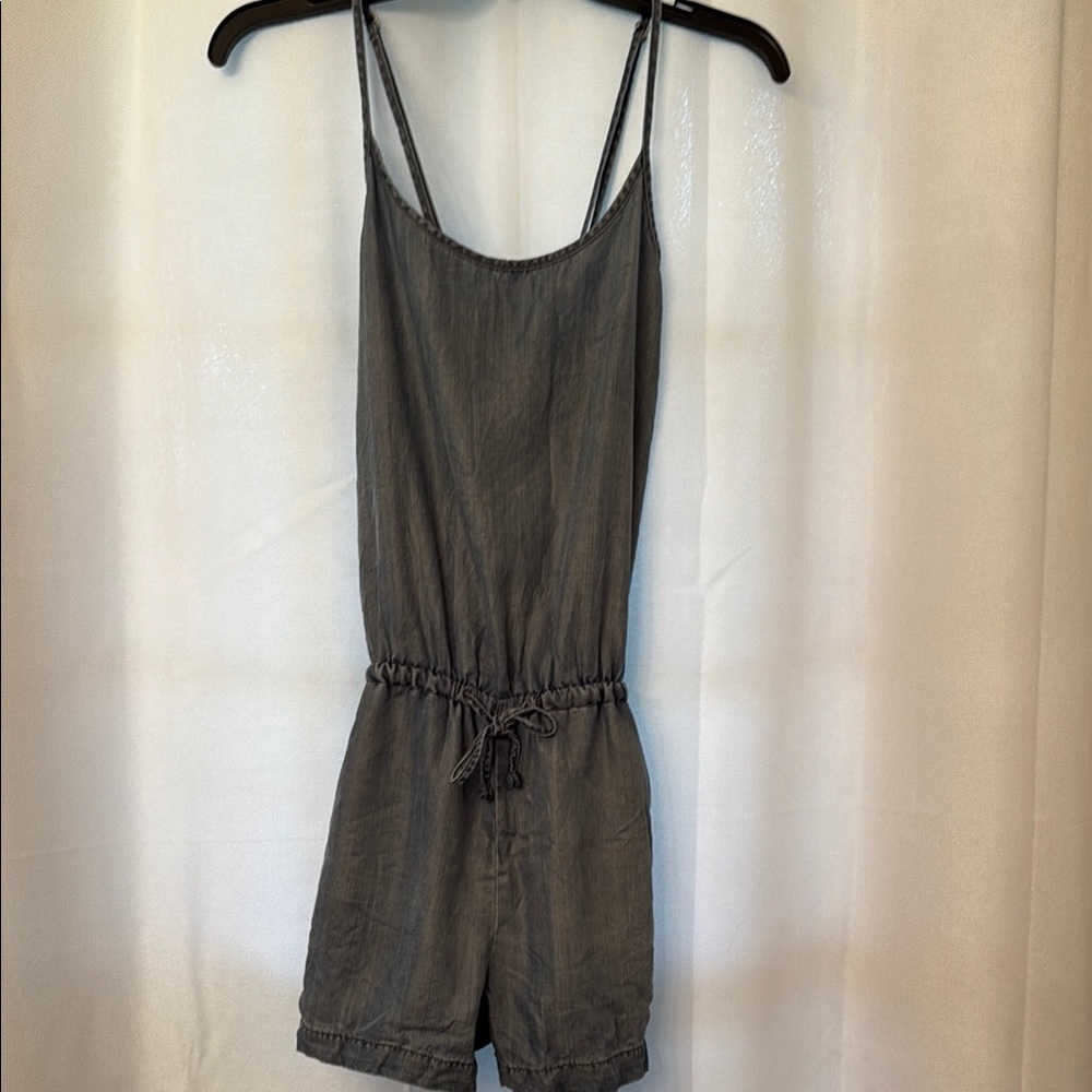 Gray Chambray Romper - image 1